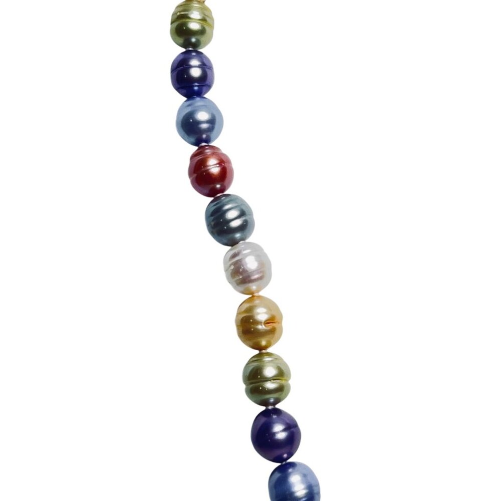 Honora Pastel Colors Graduated Freshwater Baroque Pearl Necklace (6039) - Picture 2 of 7